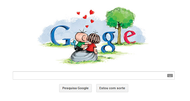 Homenagem do Google ao Dia dos Namorados